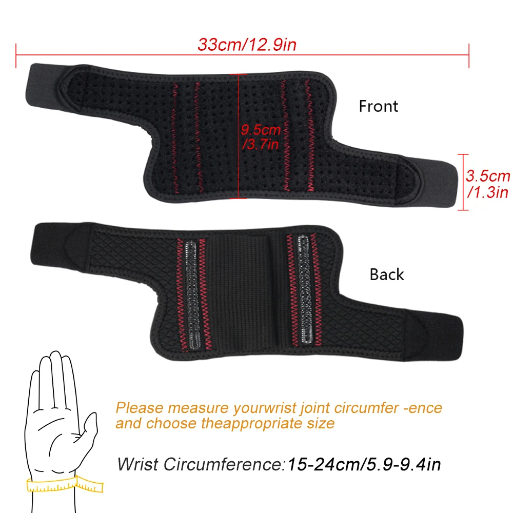 1Pcs Wrist Brace Support Strap, Adjustable Breathable Wristband for Fitness Weightlifting, Tendonitis, Carpal Tunnel Arthritis