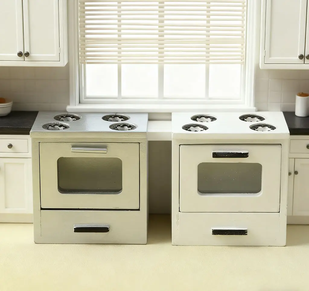 Kinder Rollenspiel Puppenhaus Mini-Möbel: Simulierter Gasherd, Puppenhauszubehör und Mini-Szenendekoration