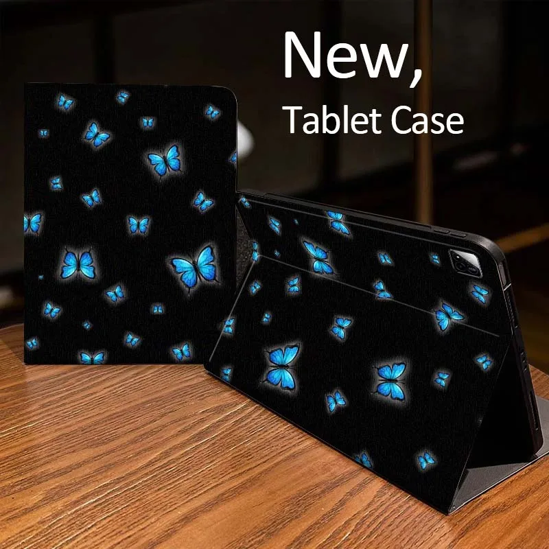 

Blue Butterfly Cartoon Pattern For Xiaomi Mi Redmi Pad 2 4 5 7S 6S 6 7 8 Plus SE Pro K 2025 inch 8.7 11 Tablet Case