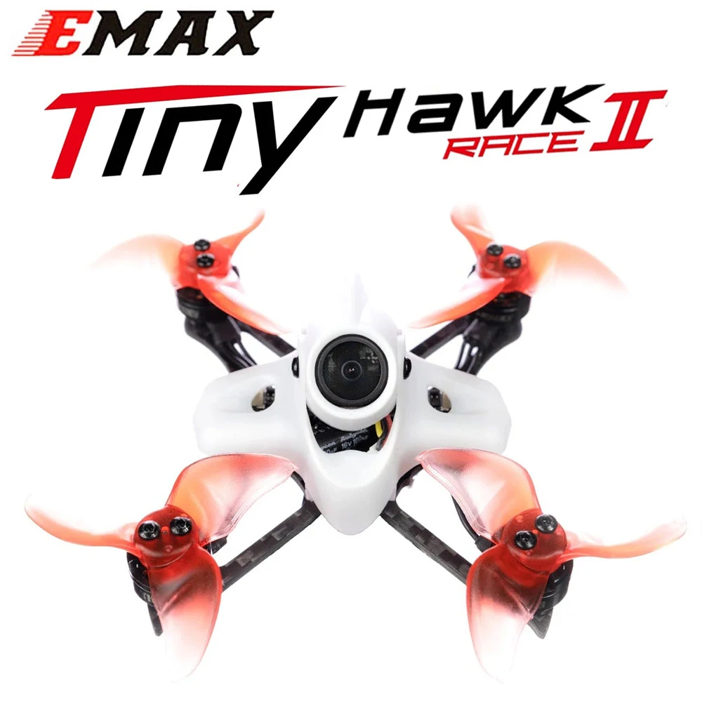 Emax Tinyhawk II Race 90mm FPV Racing Drone BNF F4  Flight Controller 5A 7500KV RunCam Nano2 700TVL 37CH 25/100/200mW VTX