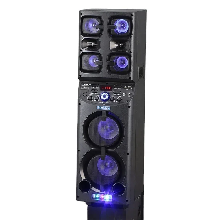 TD0655 bosinas amplificada sound equipment/amplifiers big speakers outdoor dj party karaoke speakers with 2 wireless microphone