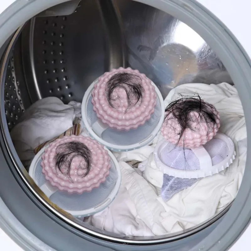 3Pcs Pet Hair Remover for Laundry Reusable Washing Machine Floating Lint Mesh Bag Pet Hair Catcher for Washing Machine