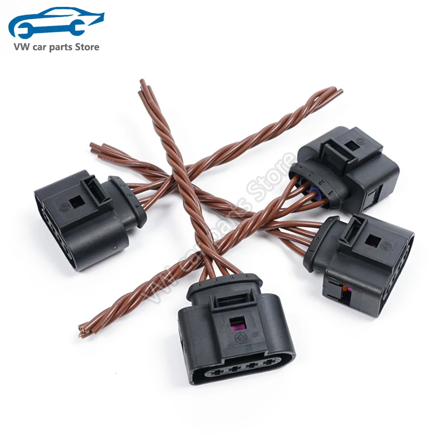 

4PCS Ignition Coil Connector Plug Cable Wire Harness For VW Beetle Passat B7 CC Sciricco Golf Jetta Audi A3 A4 A5 A6 Q5