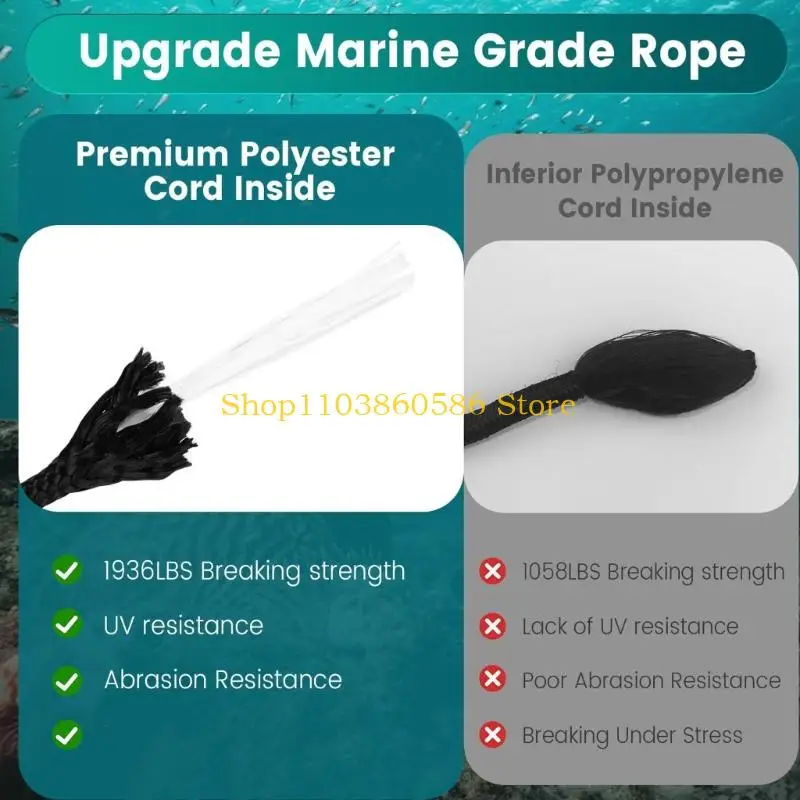242A Full Marine Grade Mooring Solution Includes Rope Indicator Simple to Use 700G Carbon Steel Retractable Mooring for Water