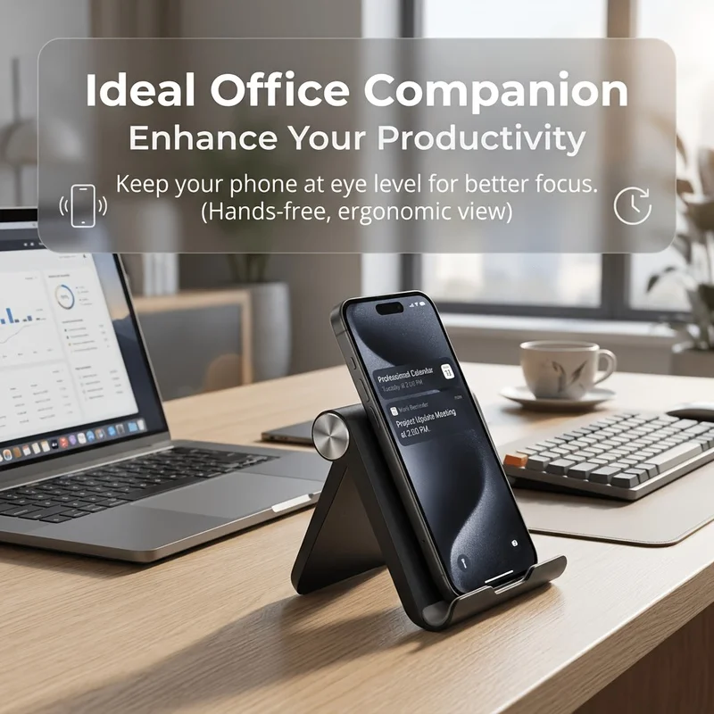 Foldable Phone Stand Holder Portable Phone Stand Multifunctional Cell Phone Support Desktop Desk Gadgets Desk Accessories Gift