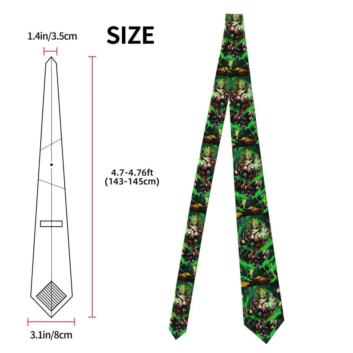 Personalized Classic B-Brolies Legend's Fury Ties for Party Men Mangas Neckties
