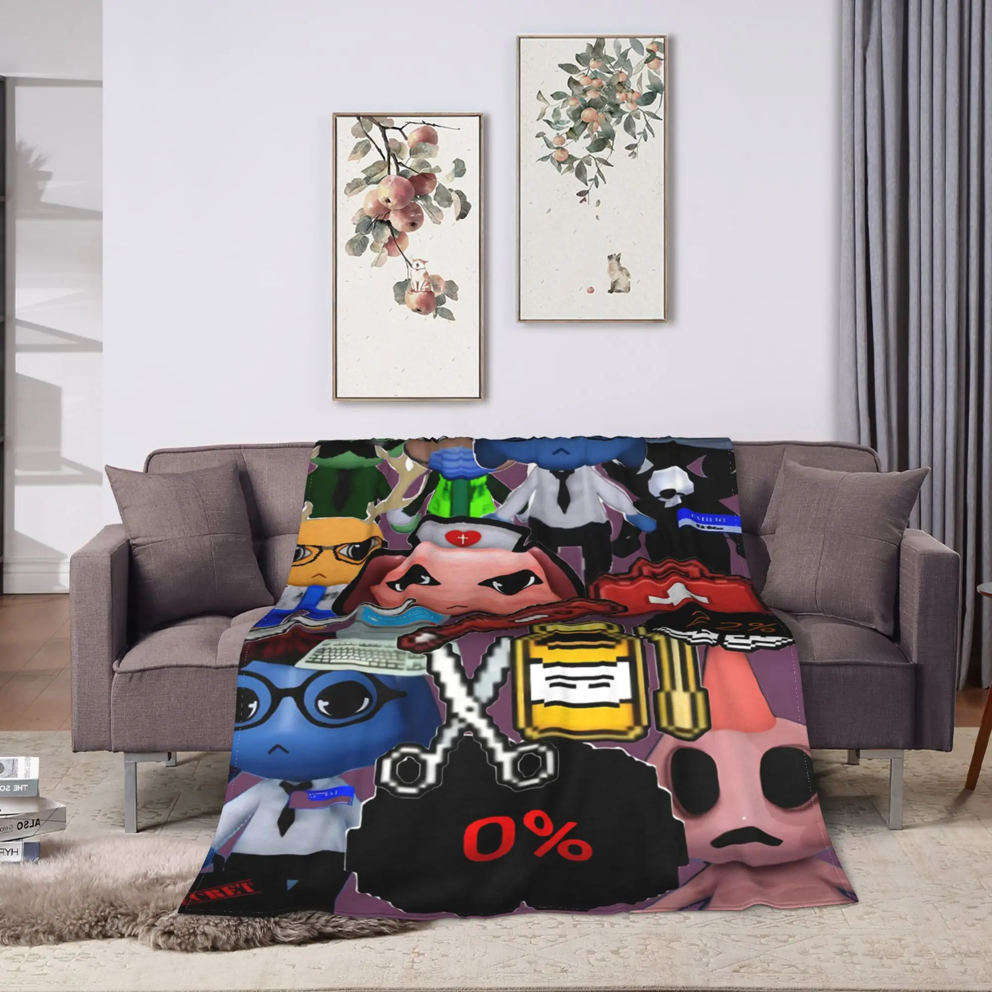 Animal Hospital Medic Crew Manga Blankets  Camping Flannel Bedding Throws For Home Decor Warm Custom Quality Bedspread Gift