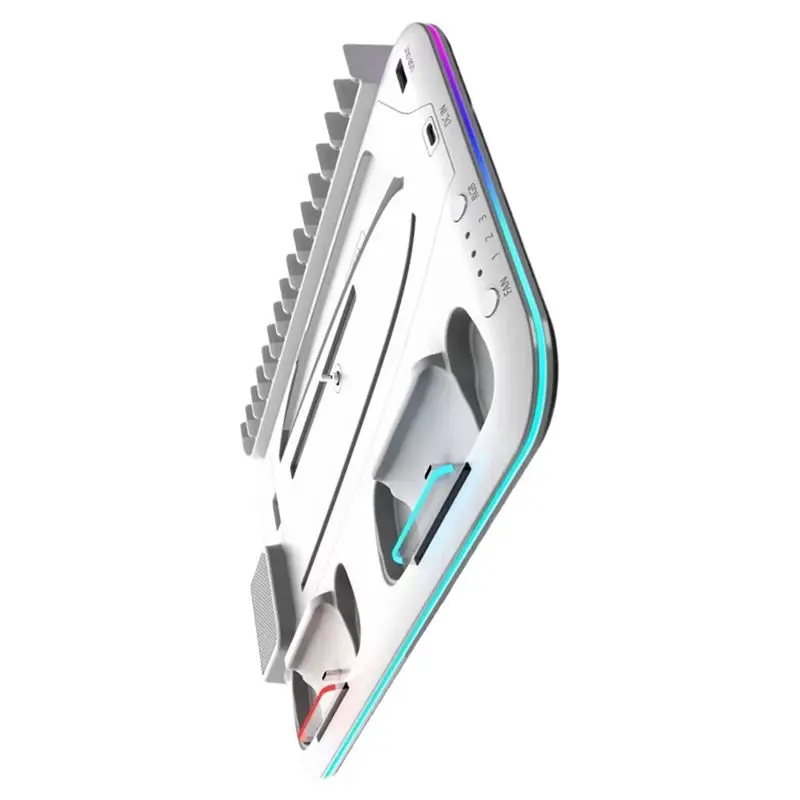 

X12A-For PS5 Slim PRO: Многофункциональная охлаждающая подставка для игровой консоли (версия с оптическим приводом и цифровая версия), белая