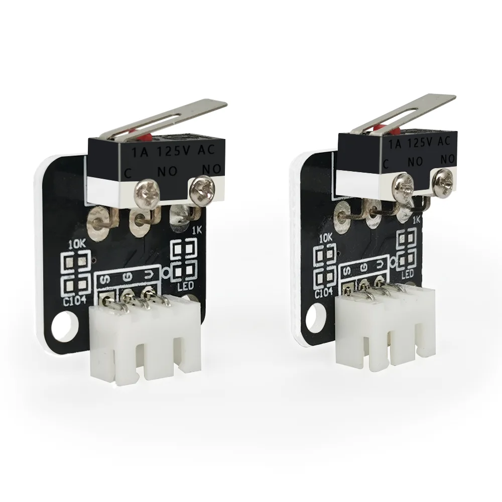 Siboor 5 pces acessórios da impressora 3d x/y/z linha central fim parar interruptor de limite placa 3 pinos n/o n/c controle micro interruptor para CR-10 ender