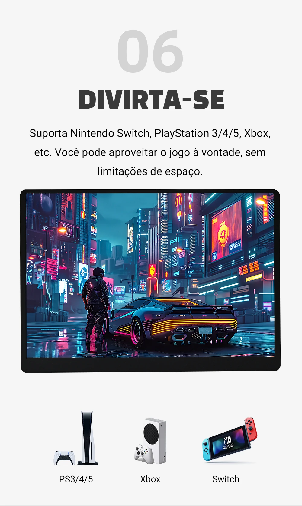 شاشة Portátil ZSUS 2K de 14 Polegadas (2160 × 1440) 60 هرتز للكمبيوتر المحمول، XBox، PS4/5، Switch، Caixa de TV، Celular e PC – Expansã