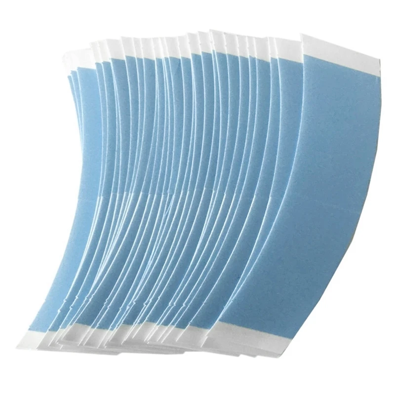 72Pcs/Lot Blue Strong Double Side Tape Extension Wig Tape Fixed Tape Arc Double Sided Tape For Toupee Lace Wig Adhesive