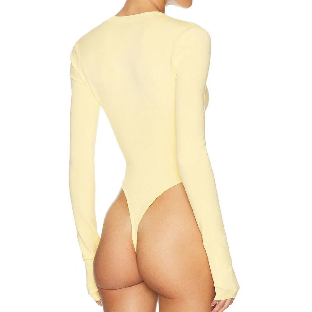 Summer 2026 Women's Knit Bodysuit – Stretchy, Single-Breasted, Corset-Style, Sexy Y2K Fashion – Versatile Top bra