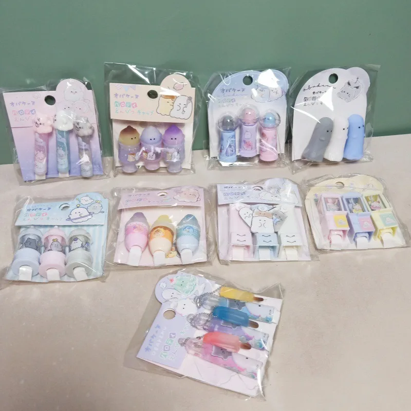 Cute Shaped Pencil Caps Pencil Accessories 3D Beverage Crystal Ball Ice Cream Pencil Protection Cover Students Stationery Gifts