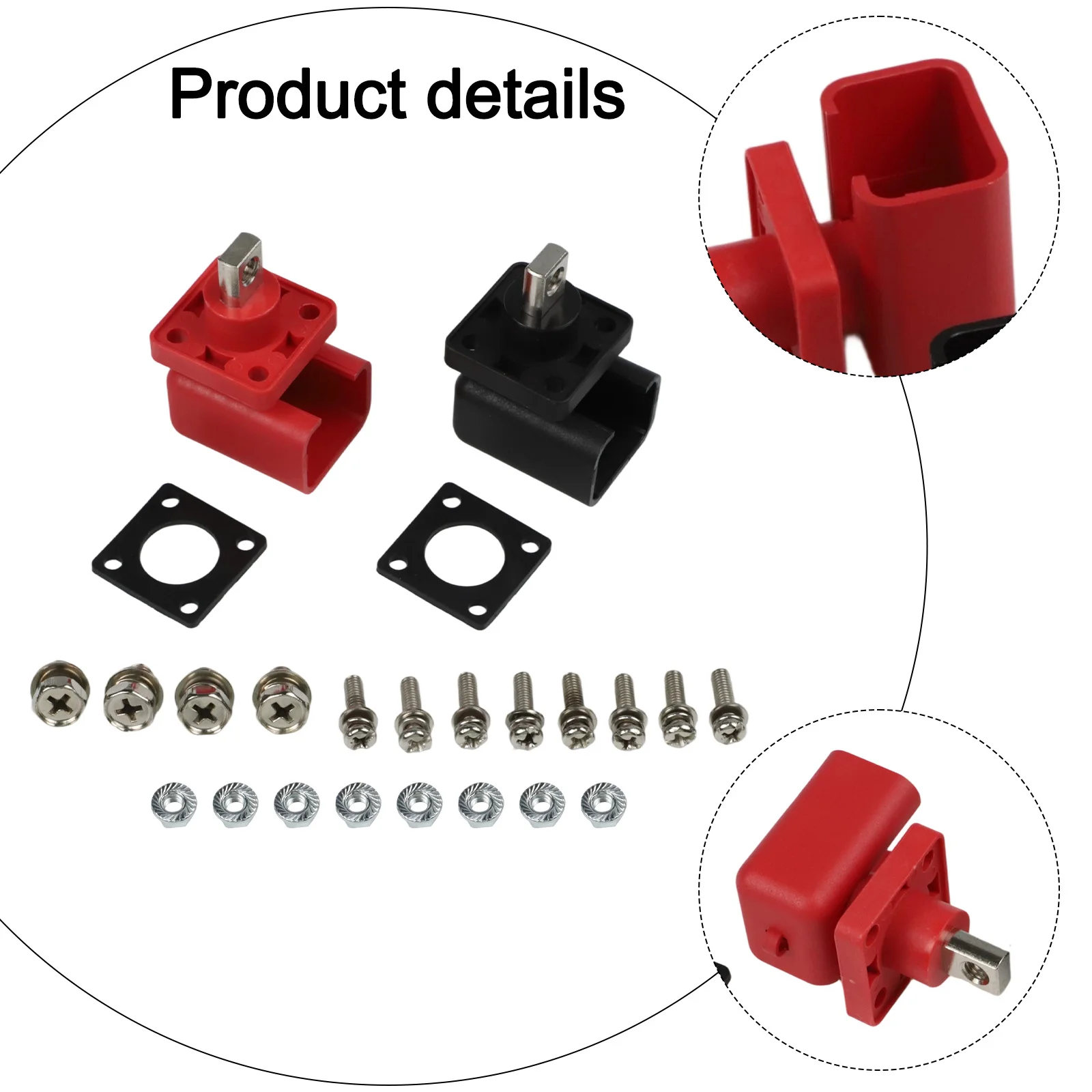100A Terminal Block Connector for Lithium Batteries Fireproof PA66 Material Reliable Performance for Energy Applications