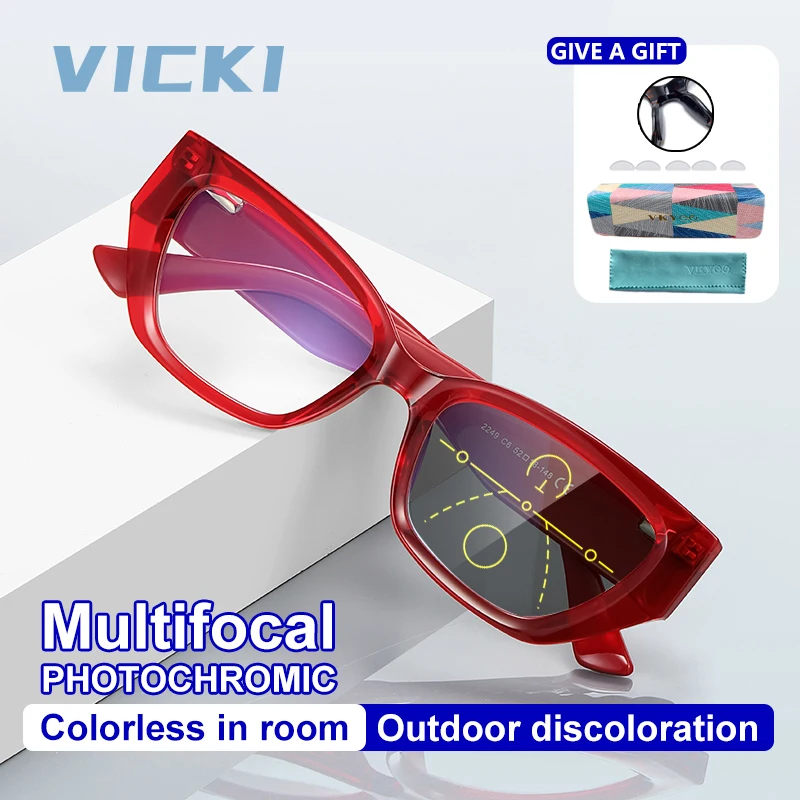 

VICKI новые женские модные очки с гравировкой, очки с защитой от синего света, персонализированные мультифокальные очки по рецепту PFD2249