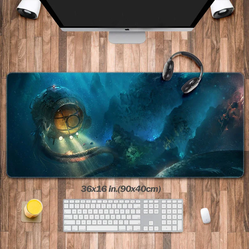 

Large Gaming Mouse Pads,octopus Pattern Table Mats, Desktop Decorations, Retro Keyboard Computer Pads, Perfect Gifts for Friends