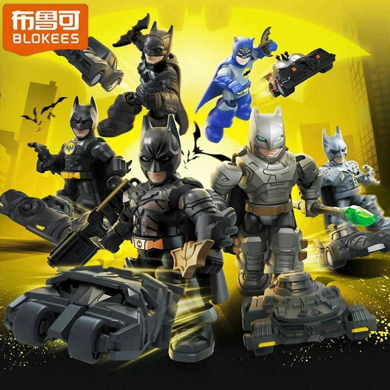 BLOKEES Building Blocks DC Hero Star Edition Combinazione Batman Modello Collezione di mattoni Giocattoli Ornamenti per il desktop Regalo