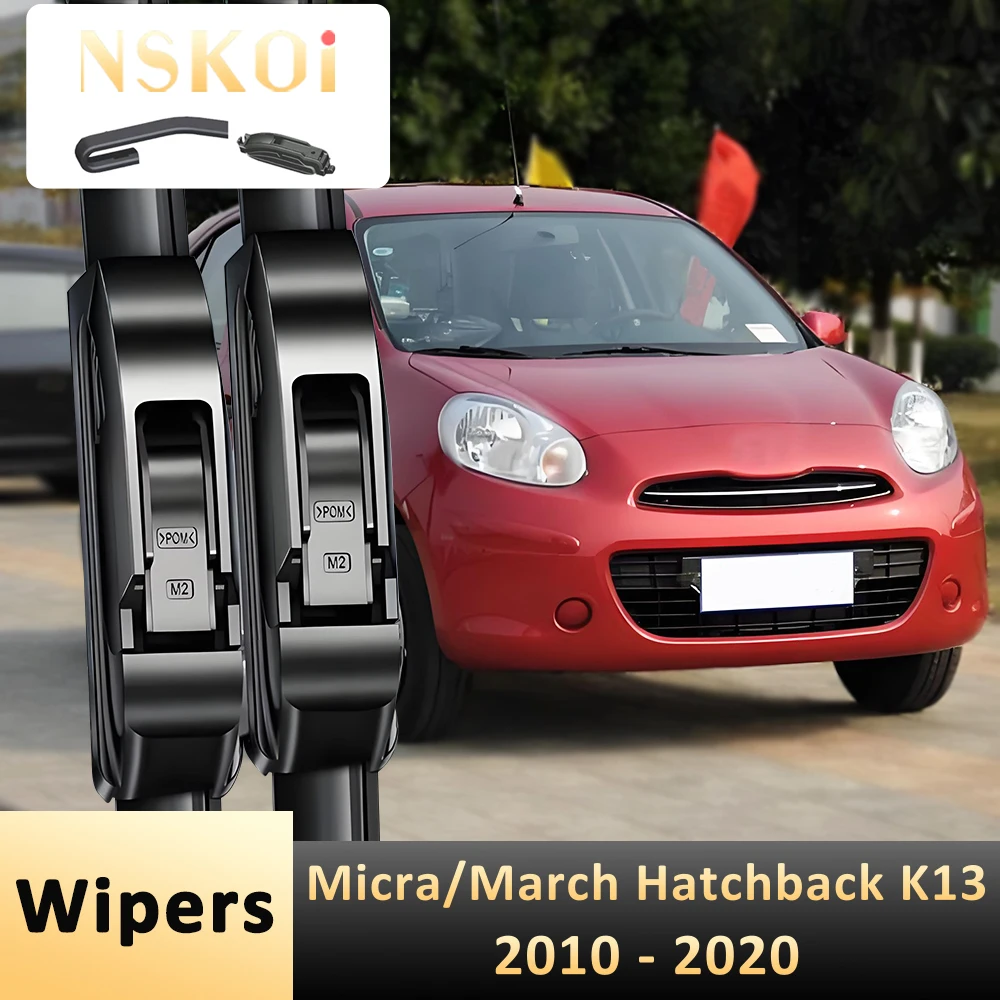 

Wiper Front Wiper Blades For Nissan Micra March K13 2010-2020 2011 2012 Windshield Windscreen Window 21‘’14‘’ Accessories