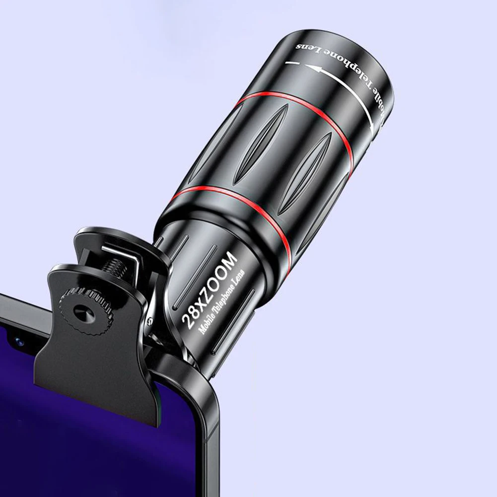 18/28/36X Handy Kamera Objektiv Clip-On Zoom Telefon Kamera Teleobjektiv Universal Optische Teleskop Objektiv für Smartphone