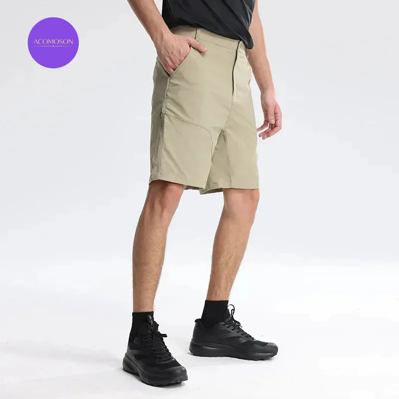 ACOMOSON Top Quality EU US Size Luxury Outdoor Summer Men'S Breathable Climbing Workout Loose Casual Quick-Drying Shorts