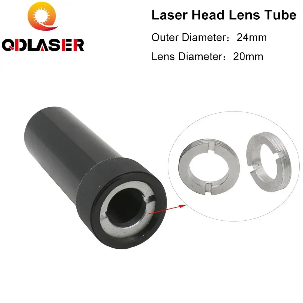 

QDLASER C Series CO2 Lens Tube Outer Diameter 24mm for Lens Dia.20mm for CO2 Laser Cutting Machine