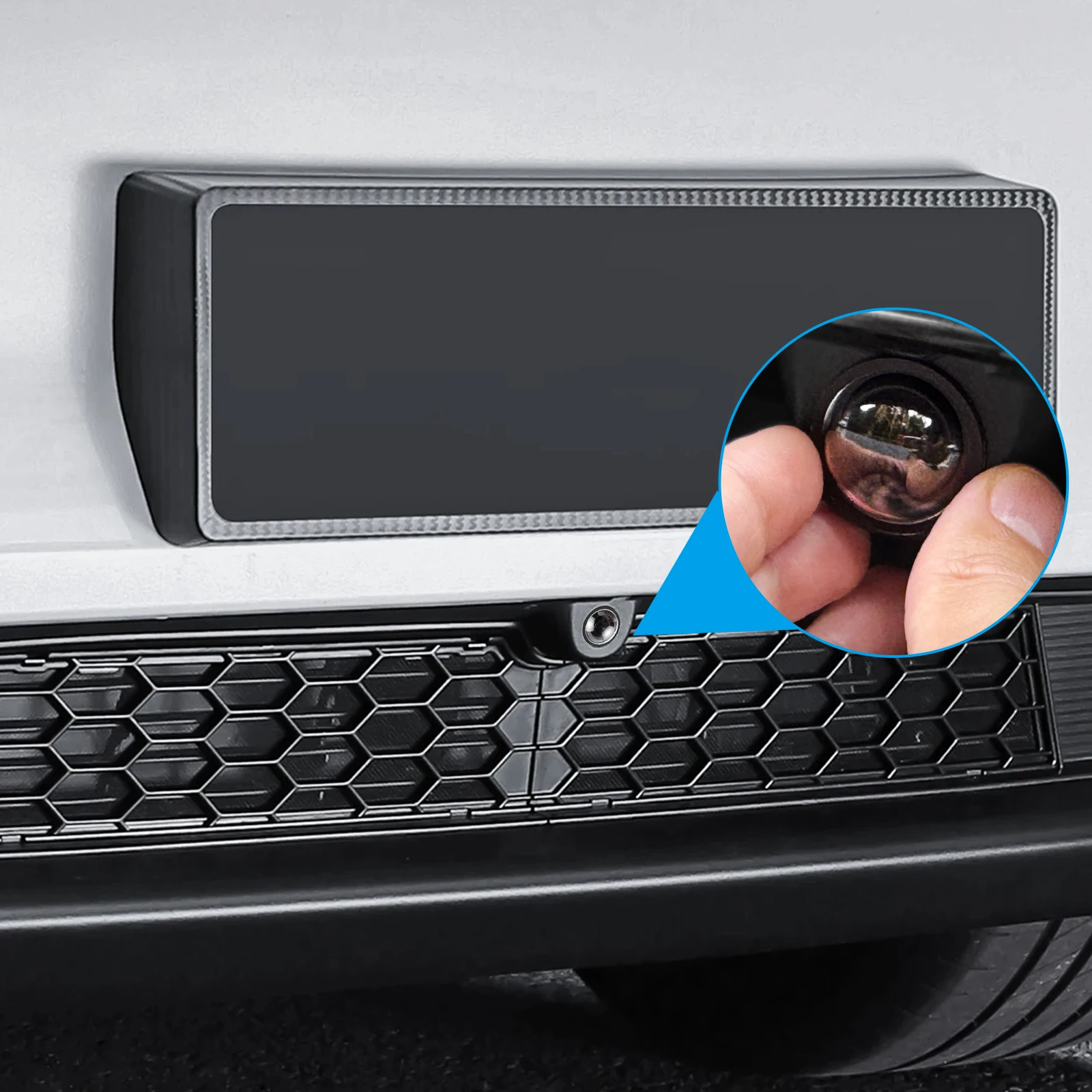 

Front Bumper Camera Lens Guard PC Protector For Tesla 2025 Cybertruck/Tesla Model Y Juniper/Model S/3 2025 Lens Protection Cover