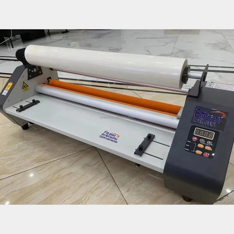 2024 FM650 Double Side Hot and Cold Roll Laminating Machine A1 PET Film Automatic Photo Paper Laminator