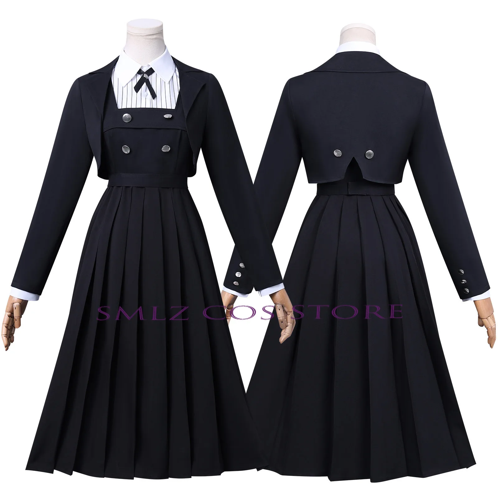 Shiraya Tamaki Cosplay Anime Rock Is A Lady's Modesty Cosplay Costume Girl Black JK School Uniform Suit Wig Outfit for Woman