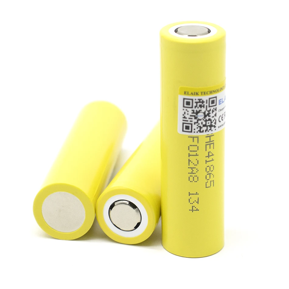 1-4pcs 18650 2500mAh 3.7V Rechargeable battery Power Battery Balance Car Power tools battery pack HE4- flat head