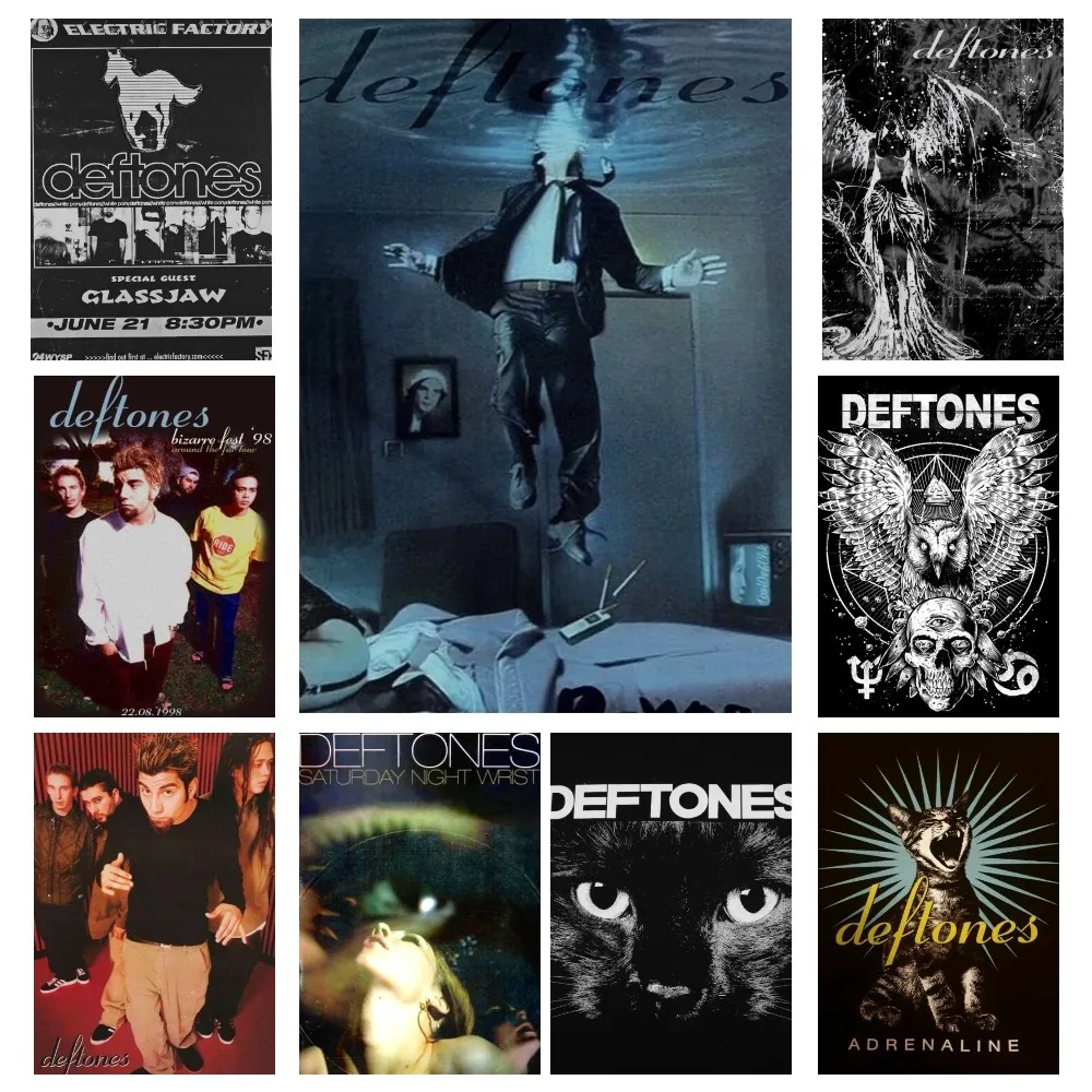 

1pc Deftones Rap Metal Band Poster Wall Art Home Decor Room Decor Digital Painting Living Room Restaurant Kitchen Art