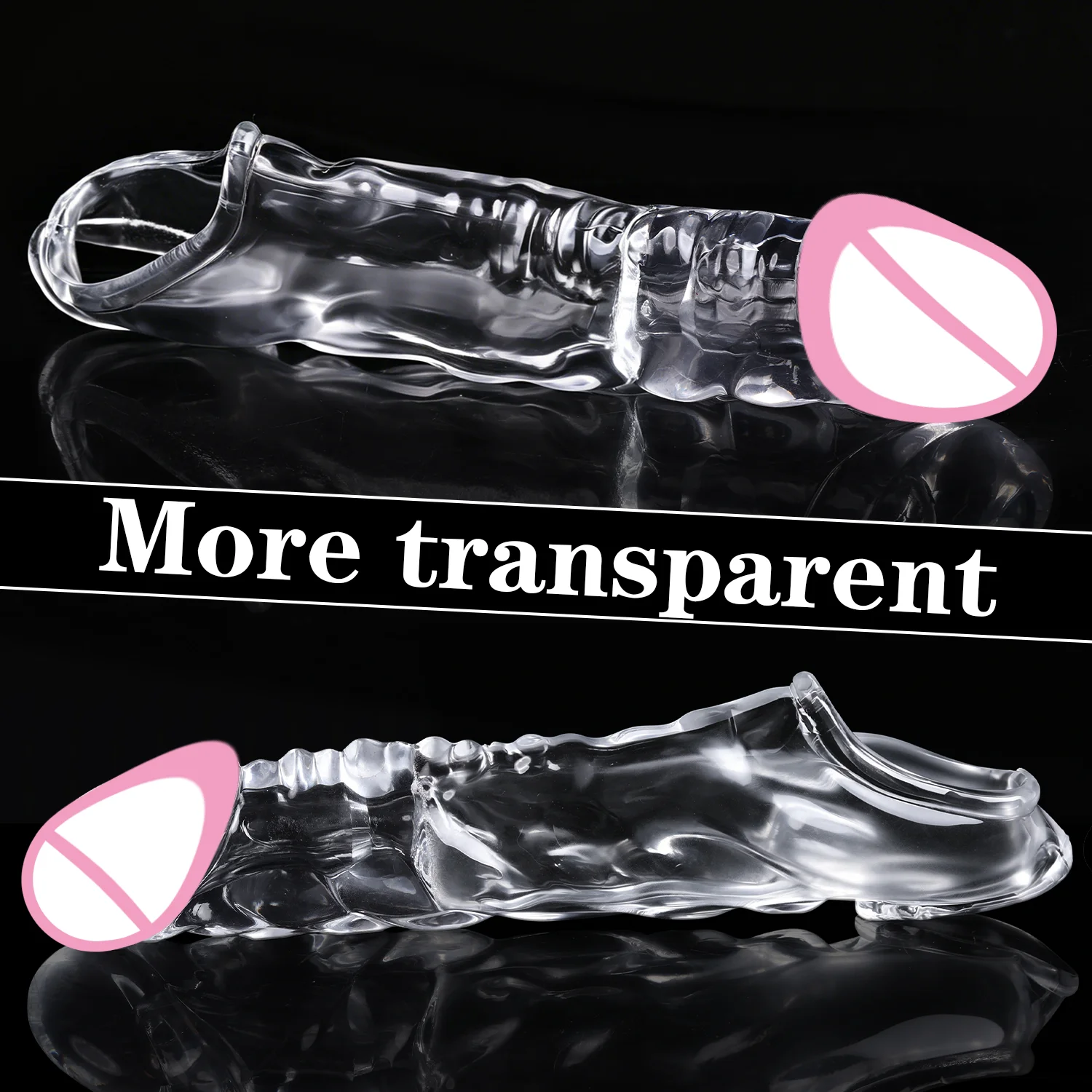 Realistic Penis Extension Cock Sleeve Reusable Silicone Penis Enlarger Delay Condoms For Men Dildo Enhancer Sex Toys - view 5