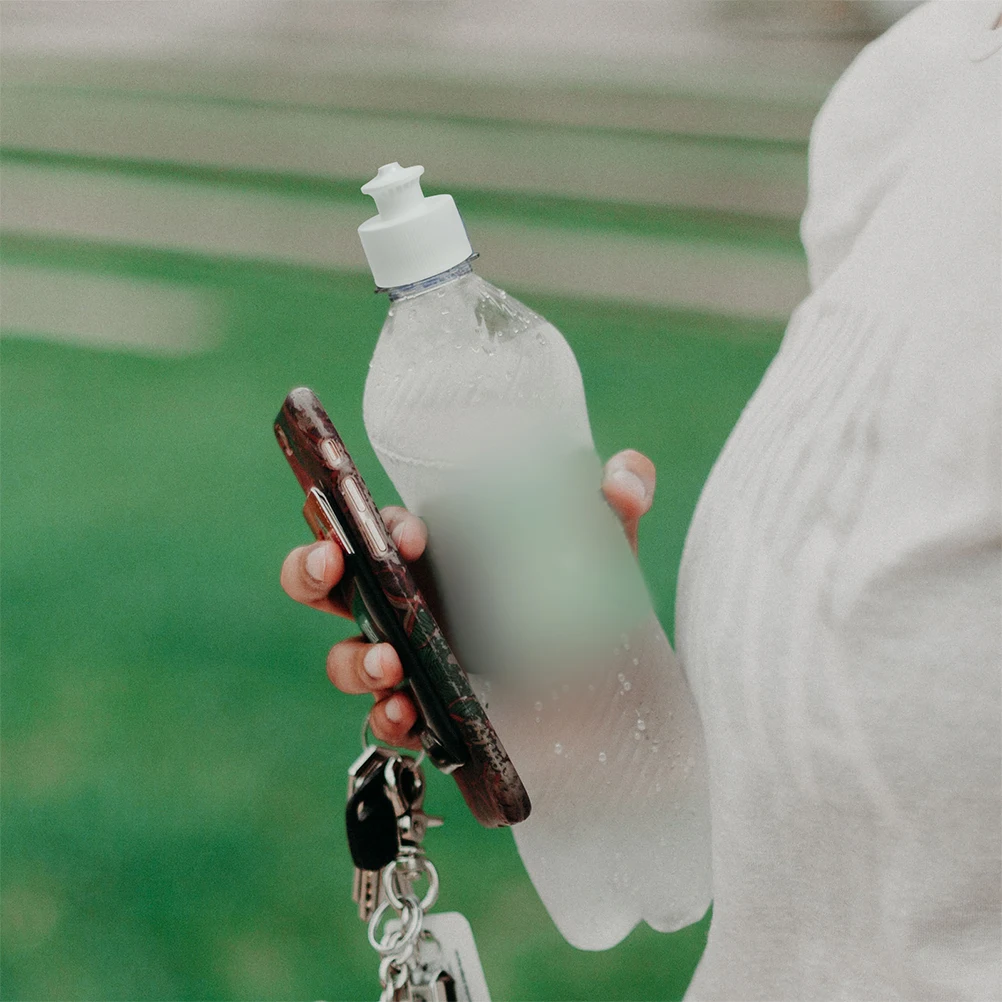 

50pcs Water Bottle Lids Reusable Sealing Sports Cap Pull Plastic Bottle Caps for Portable Drinking Bottles LeakProof Easy