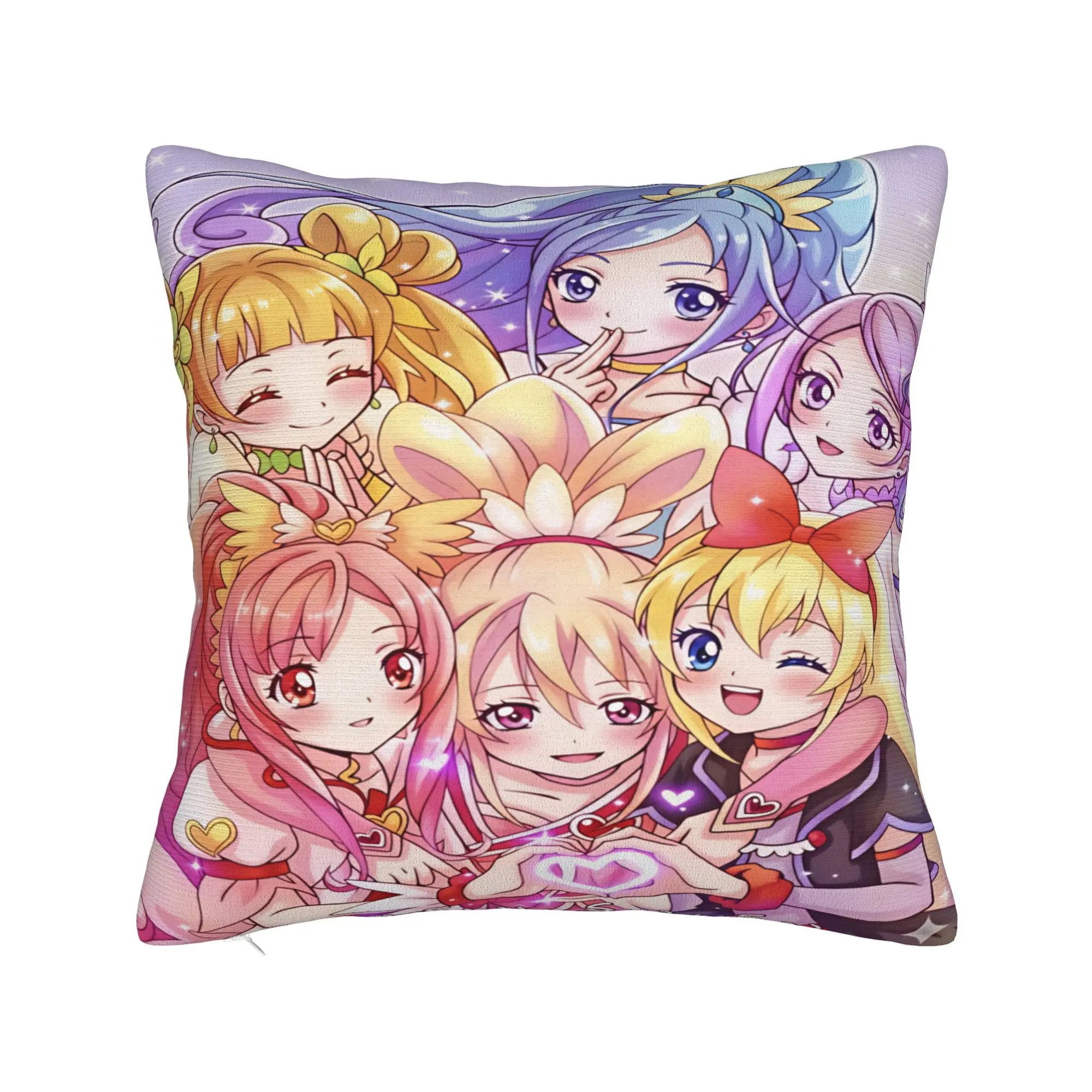 Pretty Cure  Pillowcases  Retro Trendy Pillow Case For Living Room Bed Chair Design Pillow Cover