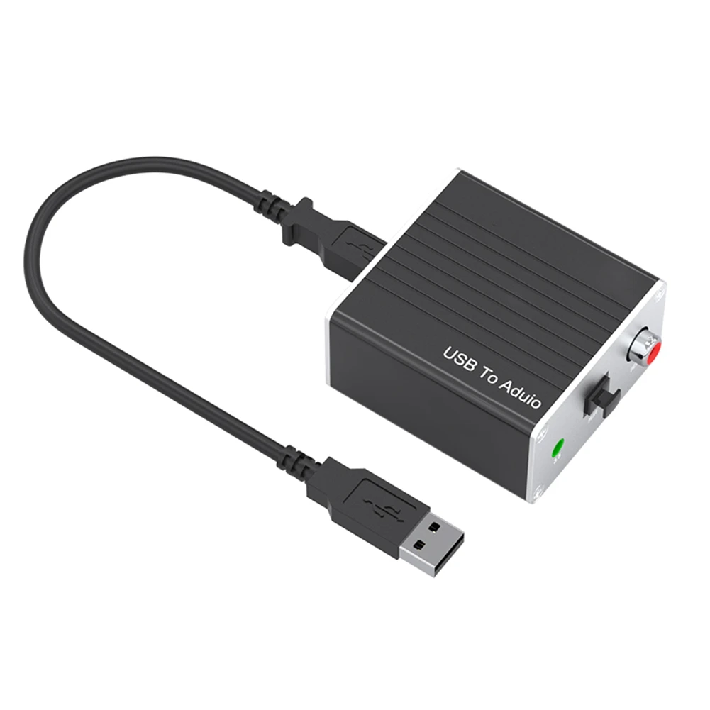 USB External Sound Card Power-Free Coaxial Digital Audio Converter Computer HiFi Mobile Phone to AUX for PS5 to Fiber