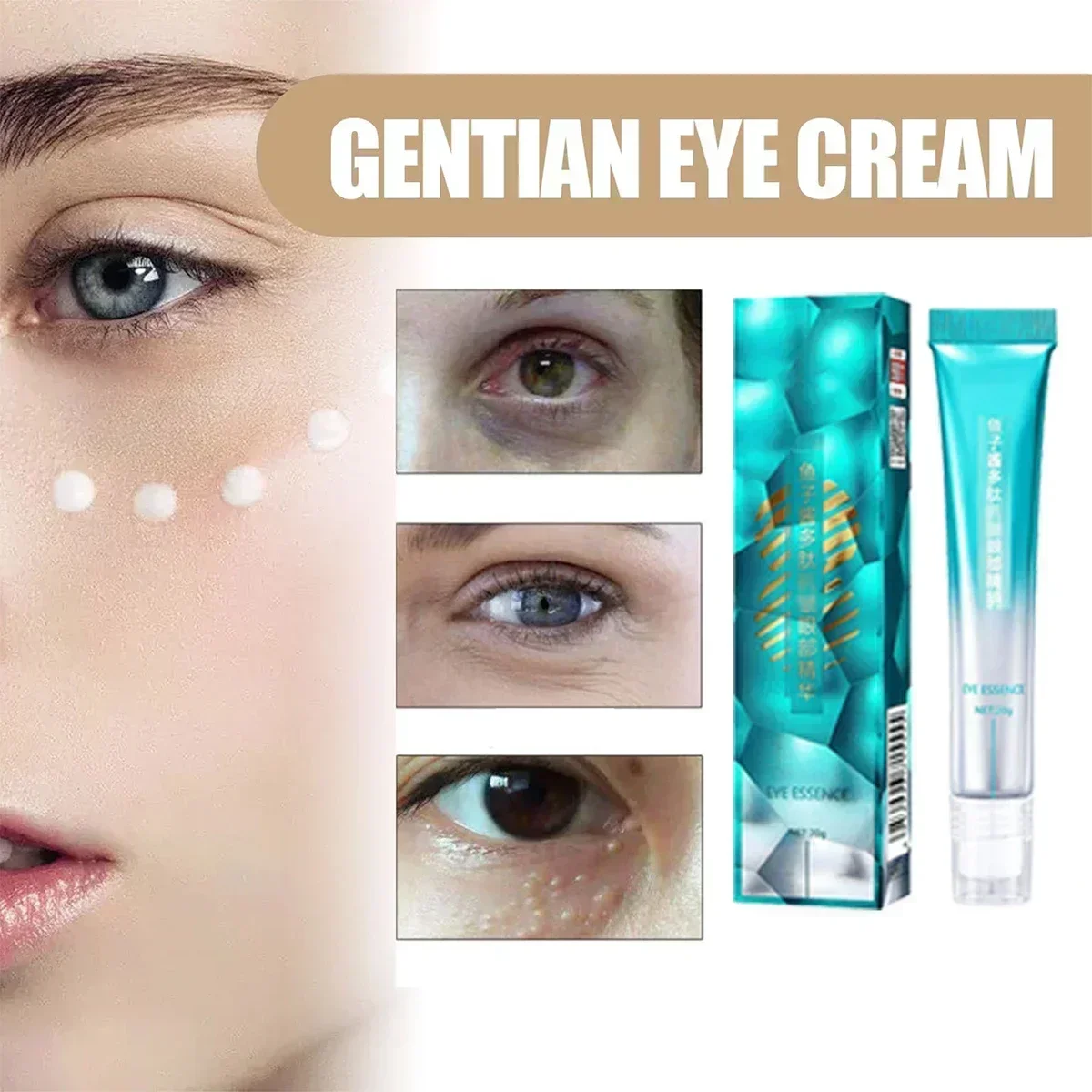 Eye Cream Lighten Lines and Dark Circles and Bags Firming Repair Lift Anti-Wrinkle Eye Cream