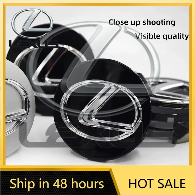 

Горячая новинка 2026: Наклейки для интерьера, 4 шт., 62 мм, эмблемы для колесных дисков, аксессуары для Lexus GS, IS, LS500h, ES260, ES300h, RX350h, NX