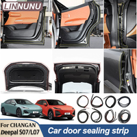 LINNUNU Car door gap sealing strip sound weatherstrip rubber door seals A B pillar  for CHANGAN DEEPAL S07 S07 SL03 accessories