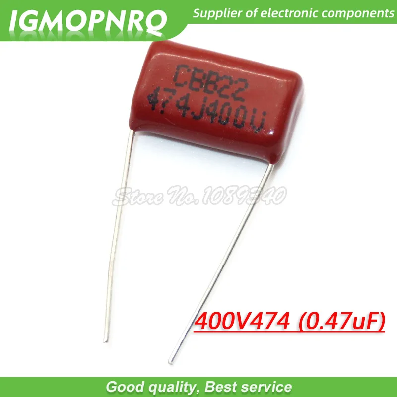 10 sztuk 400V474J 0.47UF Pitch 15mm 470NF 400V 474 CBB 400V474J-P15 kondensator folii polipropylenowej