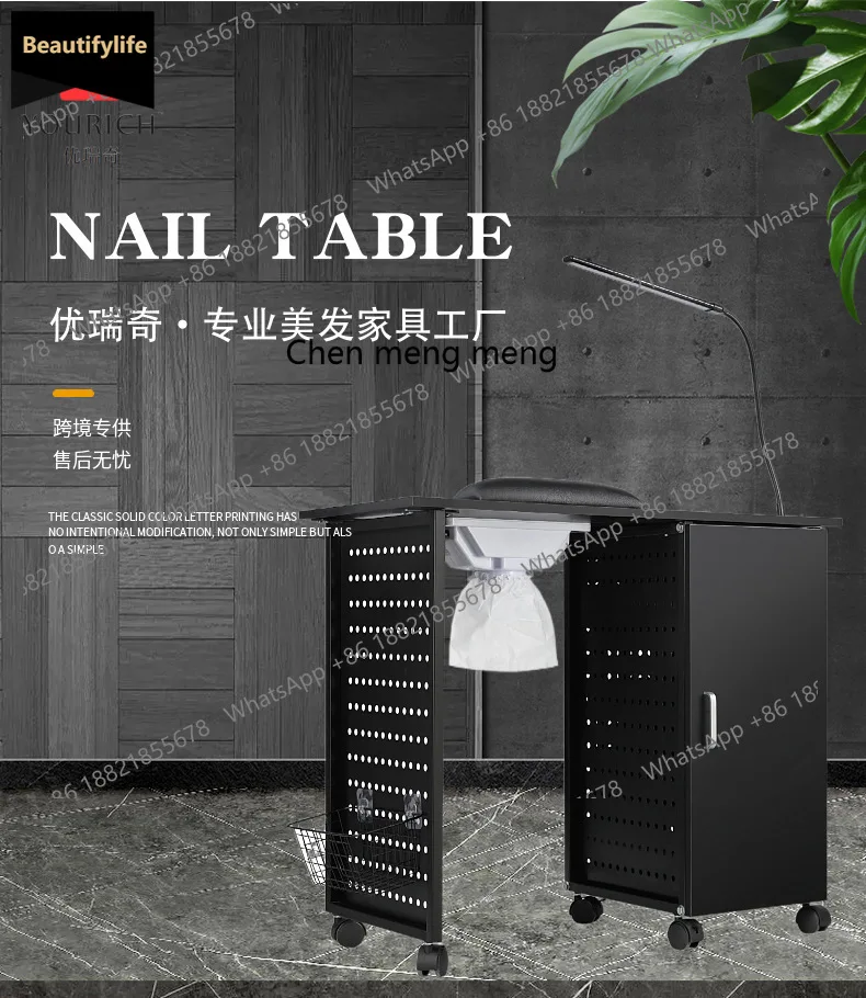 

A139 Nail table Portable folding manicure table Folding manicure table with waterproof storage bag Nail light