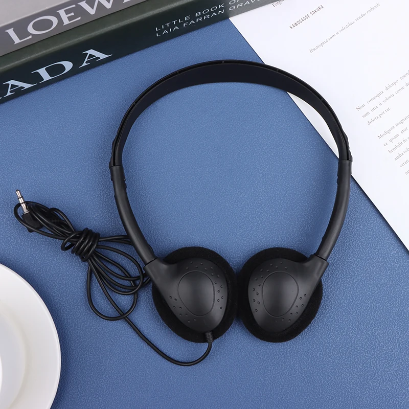 3.5mm Universal Wired Computer Headphone No Microphone Gaming Headset Noise Canceling Sports MP3 Earphone Wired Stereo Headset