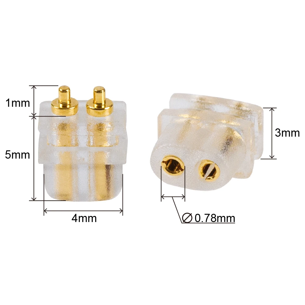 50 Stück QDC IEM Buchsenstecker für Maßgefertigte In-Ear-Monitore Kopfhörer 2-Pin IEM-Buchse 0,75 0,78 mm – Detail 2
