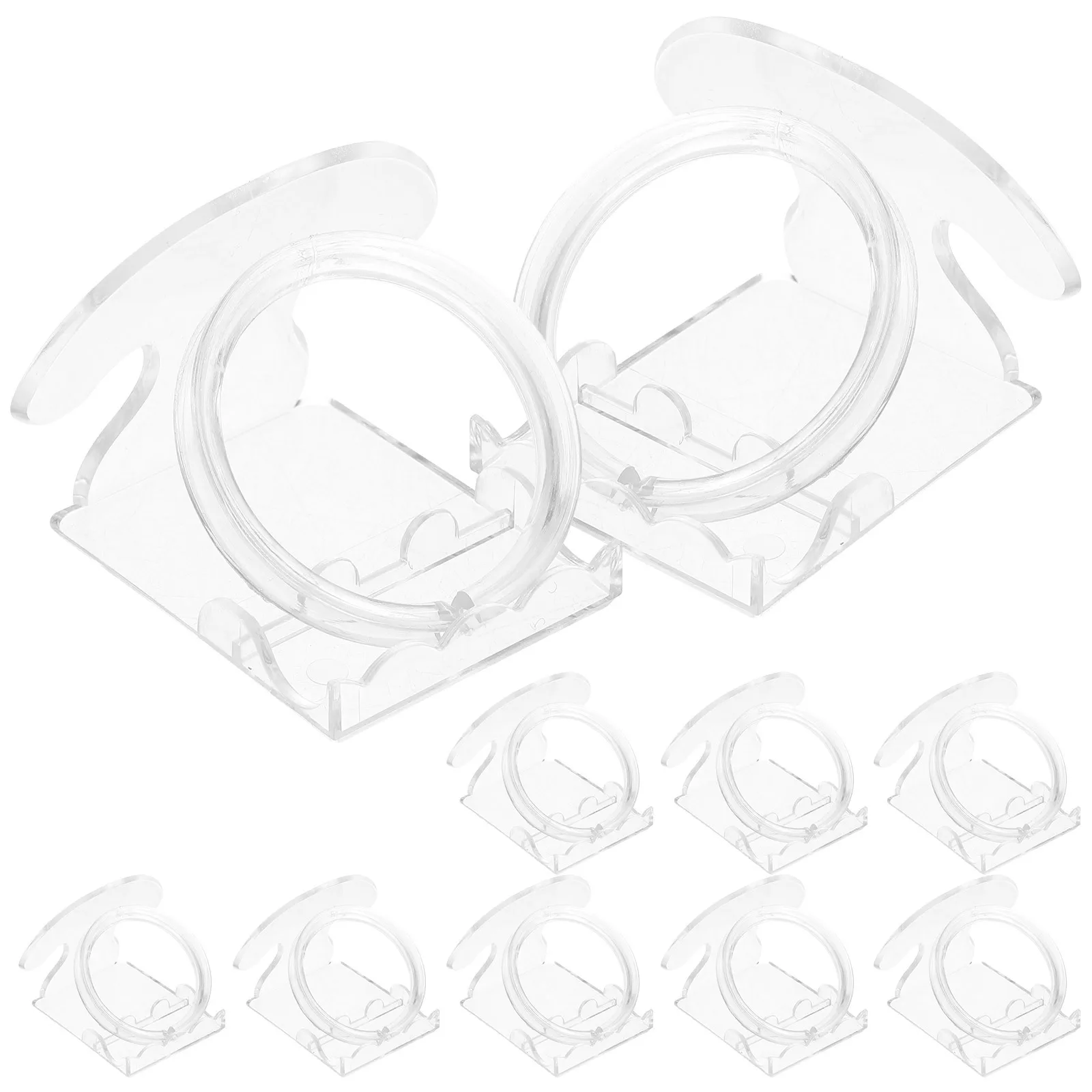 10Sets Kunststoff Armband Display Stand Transparent Schmuck Organizer Rack für Shop Desktop Lagerung Halter Armband Lagerung Rack