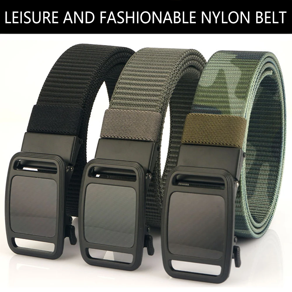 TUSHI New Tactical Belt Nylon Military Army belt Outdoor Metal Buckle Police Heavy Duty men\'s Training Hunting Belt
