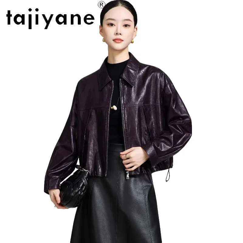 TAJIYANE 100% Sheepskin Jacket Woman Short Genuine Leather Jackets High Quality Ladies Coat 2025 New Autumn Women Clothes 여성가죽자켓