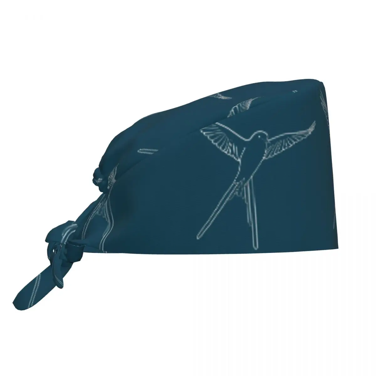 Wingspan Board Game Bird Outlin Scrub Hat Doctor Working Surgical Cap Unisex Adjustable Nursing Caps for Dentist