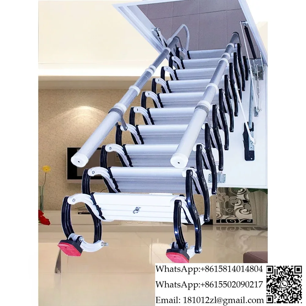 For Electric attic telescopic stairs home invisible indoor duplex hidden shrinkage stretch fully automatic folding lift