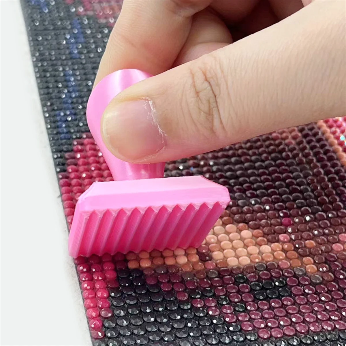 

3D Printed Embossing Roller & Detachable Diamond Painting Brush, Labor-Saving Drill Press Tool