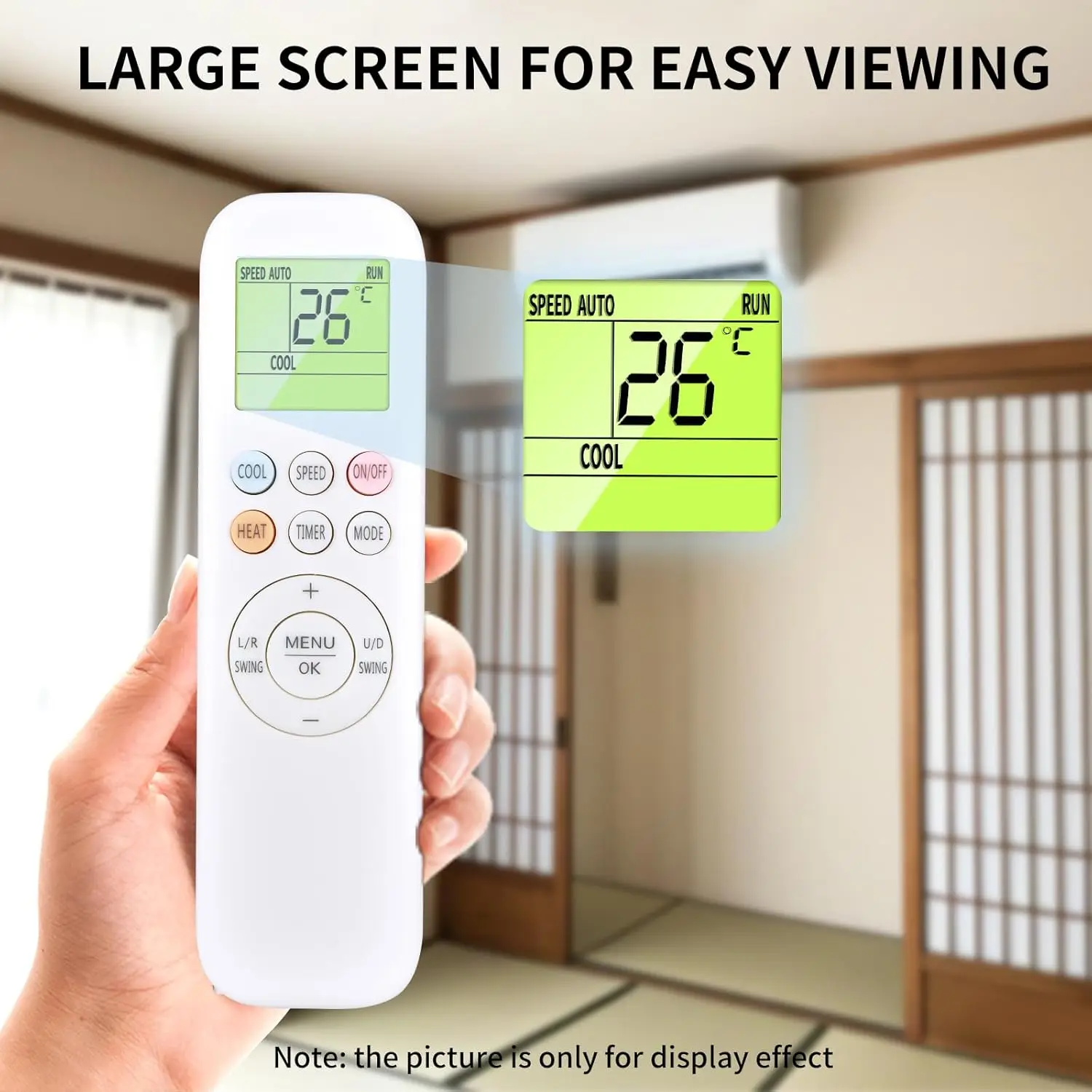 Universal Air Conditioner Remote Control Replacement Part for AUX YKR-T/011E