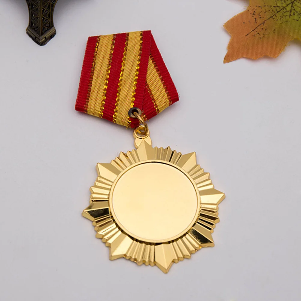 1 قطعة سبيكة الماراثون الشرف ميدالية المنافسة جائزة ميدالية رياضية معدنية الشريط دبوس تذكارية الكأس فريق الرياضة