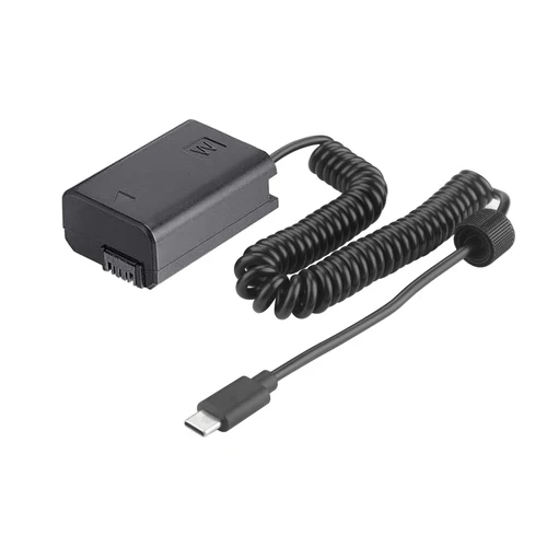 Imagen 1 del producto PD USB-C AC-PW20 NP-FW50 adaptador de corriente de batería simulada para Sony ZV-E10 A7M2 A7II A7S2 A7R A7RII A6000 A6300 A6400 A6500
